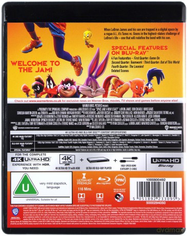 Space Jam: A New Legacy (Kosmiczny mecz: Nowa era) [Blu-Ray 4K]+[Blu-Ray]