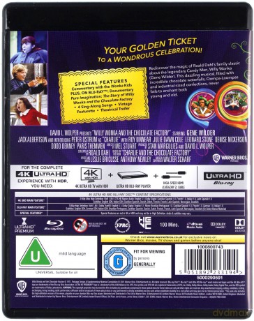Willy Wonka & The Chocolate Factory (Willy Wonka i fabryka czekolady) [Blu-Ray 4K]+[Blu-Ray]