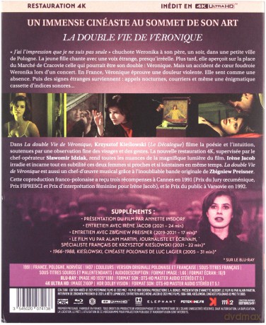 The Double Life of Véronique (Podwójne życie Weroniki) [Blu-Ray 4K]+[Blu-Ray]
