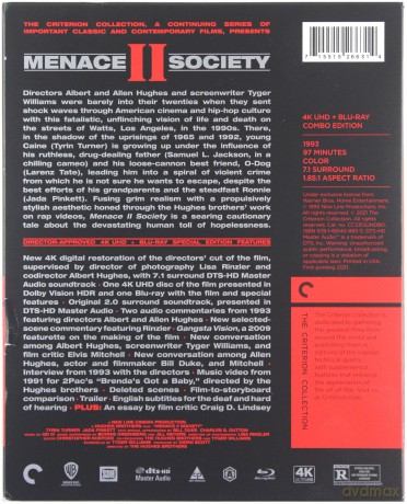 Menace II Society (Zagrożenie dla społeczeństwa) [Blu-Ray 4K]+[Blu-Ray]