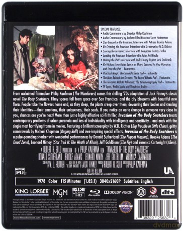 Invasion of the Body Snatchers (Inwazja łowców ciał) [Blu-Ray 4K]+[Blu-Ray]