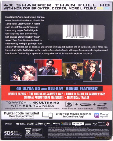 Carlito's Way (Życie Carlita) [Blu-Ray 4K]+[Blu-Ray]