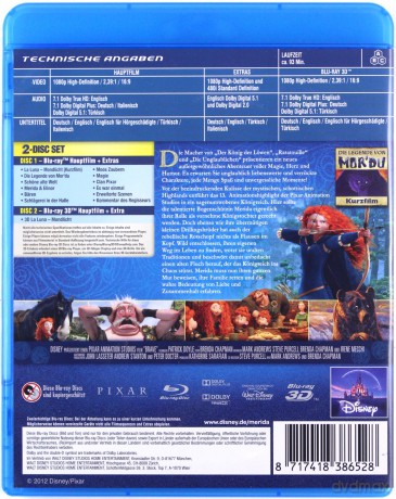 Brave (Merida Waleczna) [Blu-Ray 3D]+[Blu-Ray]