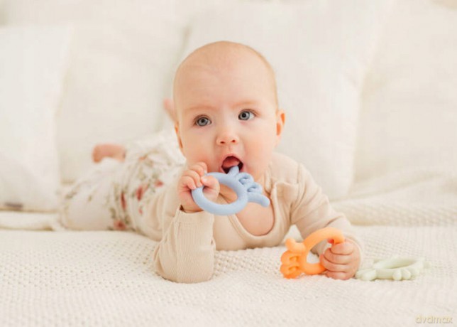 Gryzak Ośmiornica Baby Jasnoniebieski
