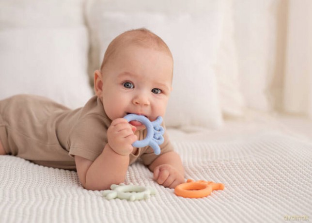Gryzak Ośmiornica Baby Jasnoniebieski