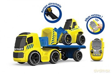 Trailer Truck With Free Wheel Bulldozer
