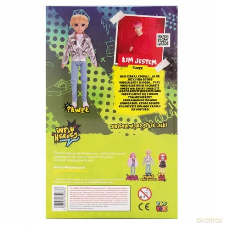 Lalka Pawel z zestawem ubranek 28 cm