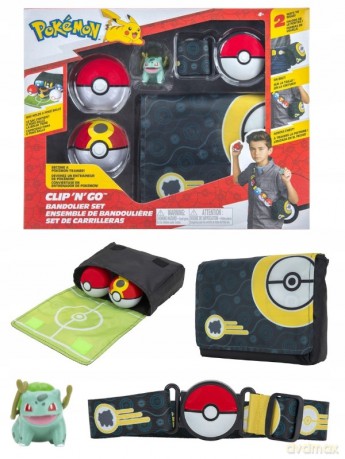 Bandolier Set - Repeat Ball, Poké Ball, and Bulbasaur #3, Belt, Bag -