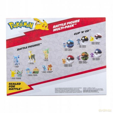 Battle Figure Multipack (6PK: 2" Pokemon x6)