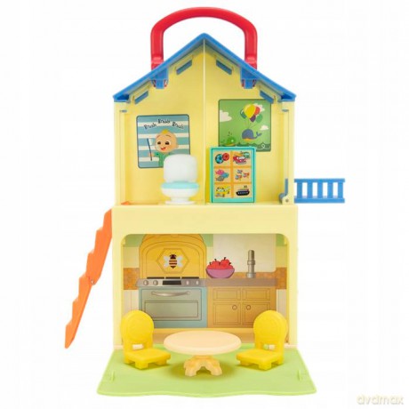 CoComelon's Pop n' Play House Średni zestaw zabawek- 2 figurki i 5 akcesoriów