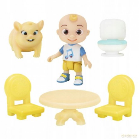 CoComelon's Pop n' Play House Średni zestaw zabawek- 2 figurki i 5 akcesoriów