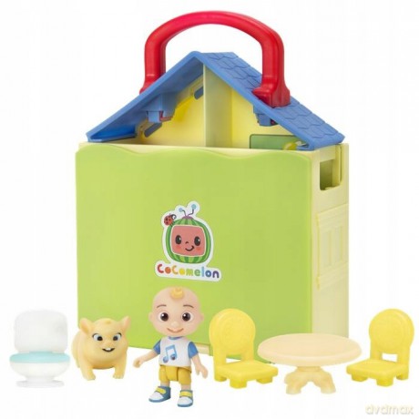 CoComelon's Pop n' Play House Średni zestaw zabawek- 2 figurki i 5 akcesoriów