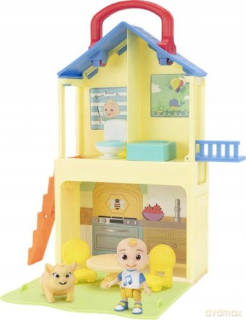 CoComelon's Pop n' Play House Średni zestaw zabawek- 2 figurki i 5 akcesoriów