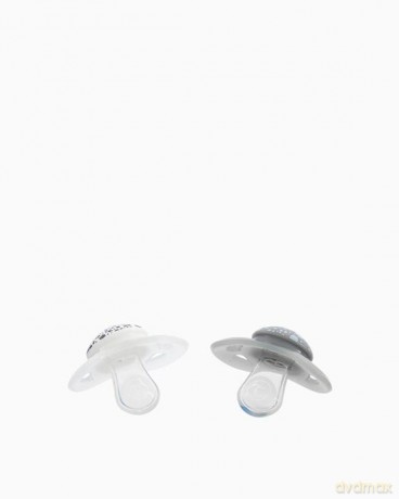 Twistshake Smoczek Uspokajający 0-6m 2szt Grey/White