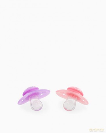 Smoczki uspokajające Twistshake 2x Pacifier 0-6m Pastel Pink Purple