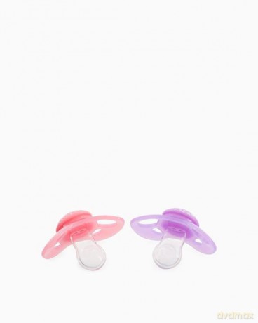 Smoczek uspokajający Twistshake 2x Pacifier 6+m Pastel Pink Purple