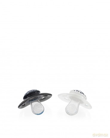 Smoczki uspokajające Twistshake 2x Pacifier Black White 0-6m