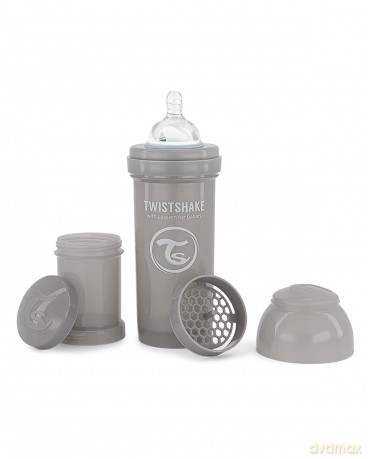 Butelka Twistshake Anti-Colic 260 ml Pastel Grey