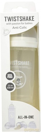 Butelka Twistshake Anti-Colic 330 ml White