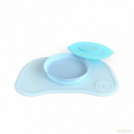 Podkładka Twistshake Click-Mat Mini + Plate Pastel Blue