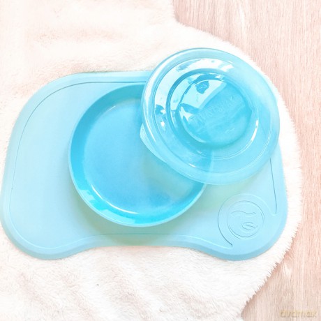 Podkładka Twistshake Click-Mat Mini + Plate Pastel Blue