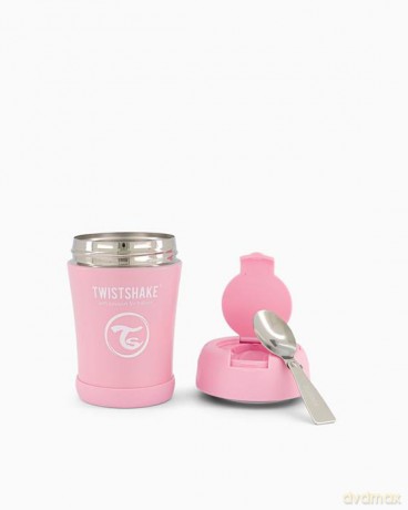 Twistshake Izolowany pojemnik na żywność 350ml Pastelowy róż