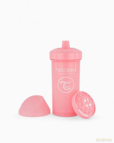 Twistshake Kubek Niekapek 360ml Pastelowy róż