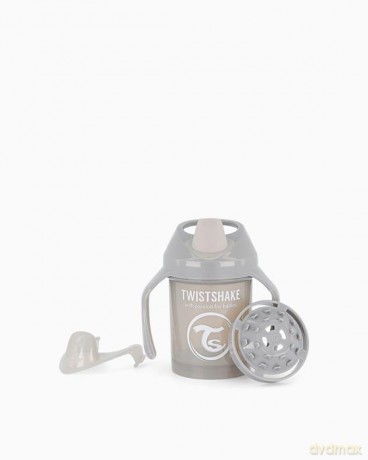 Twistshake Kubek Niekapek Biały 230ml Pastelowy szary