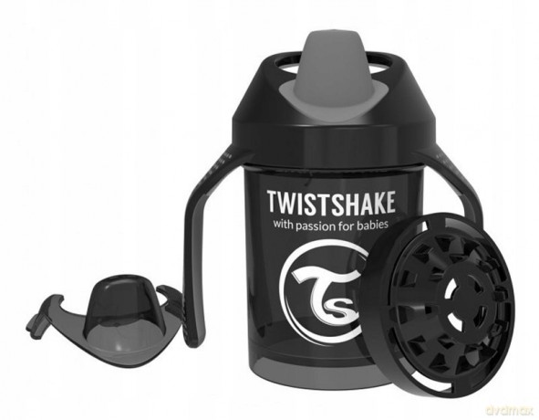 Twistshake Kubek Niekapek Biały 230ml Czarny