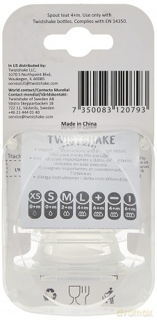 Twistshake Antykolkowy ustnik niekapek do butelki, 2 szt.