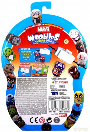 Wooblies Marvel - 2 Figurki Magnetyczne + Wyrzutnia [FIGURKA]