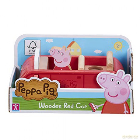 Peppa - Drewniany Samochód Z Figurką [FIGURKA]