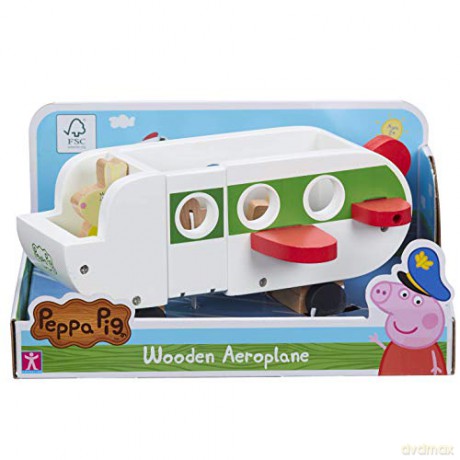 Peppa - Drewniany Samolot Z Figurką [FIGURKA]