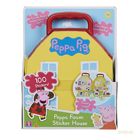 Peppa - Zestaw Domek + Piankowe Naklejki