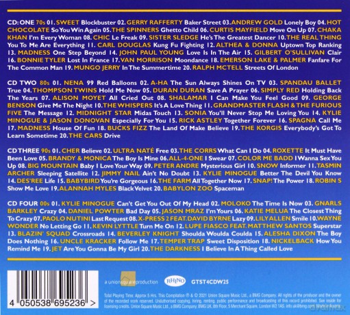 Greatest Ever Decades 70s, 80s, 90s, 2000s [4CD]