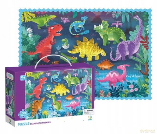 100 el. Planeta Dinozaurów [PUZZLE]