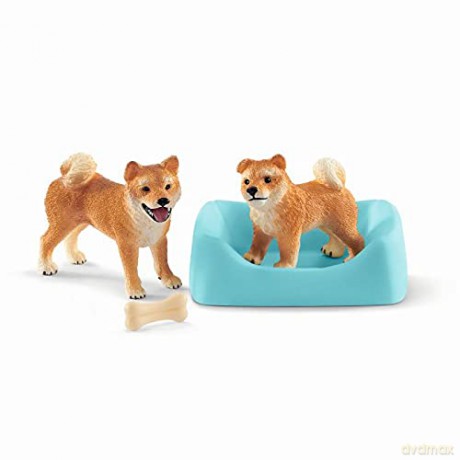 Shiba Inu Matka i Szczenięta [FIGURKA]