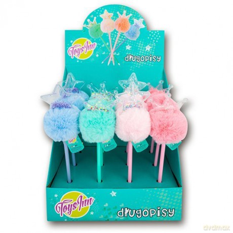 Długopis z pomponem Pastel (wysyłka losowa)