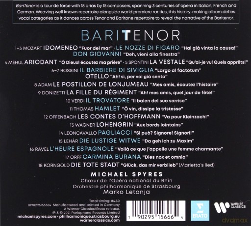 Michael Spyres: Baritenor [CD]