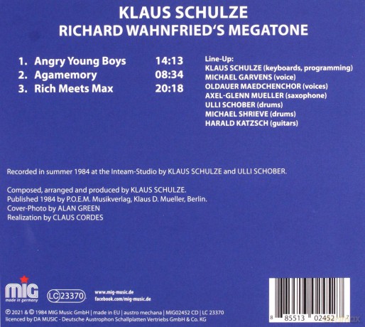 Klaus Schulze: Richard Wahnfried's Megatone [CD]