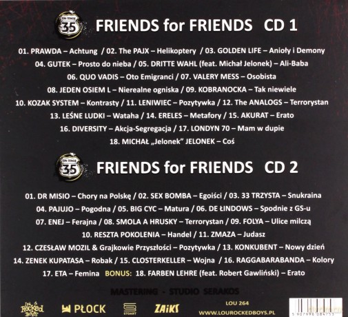 Friends for Friends songs of Farben Lehre (digipack) [2CD]