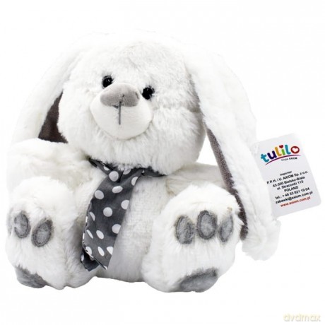 Maskotka Srebrna kolekcja - Królik biały 30 cm