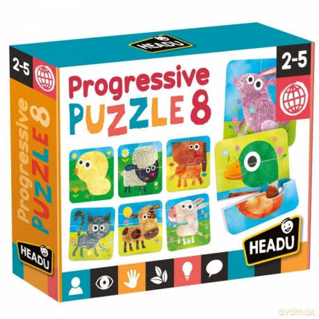 Puzzle progresywne Headu 8 szt.