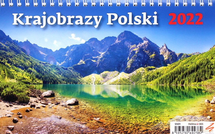 Kalendarz 2022 Biurkowy. Krajobrazy Polski [KALENDARZ]