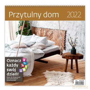 Kalendarz 30 x 30 z naklejkami. Przytulny dom 2022 [KALENDARZ]
