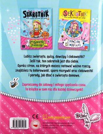 Sekretnik przyjaciółki zwierząt. Humor, porady, ciekawostki, quiz, naklejki - Agnieszka Bator [KSIĄŻKA]