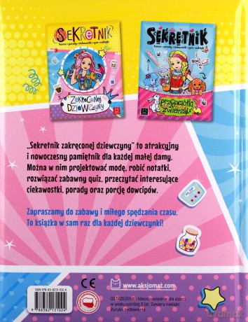 Sekretnik zakręconej dziewczyny. Humor, porady, ciekawostki, quiz, naklejki - Agnieszka Bator [KSIĄŻKA]