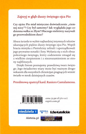 Słowa światła - Ojciec Pio Święty [KSIĄŻKA]