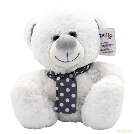 Maskotka Srebrna kolekcja - Miś biały 25 cm