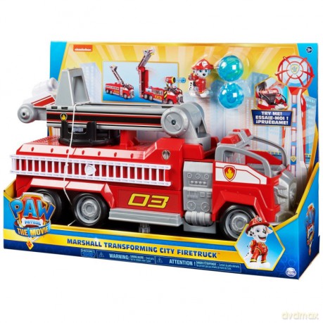 Zestaw z figurką Psi Patrol Film Wóz Strażacki Marshall Transformacja [FIGURKA]